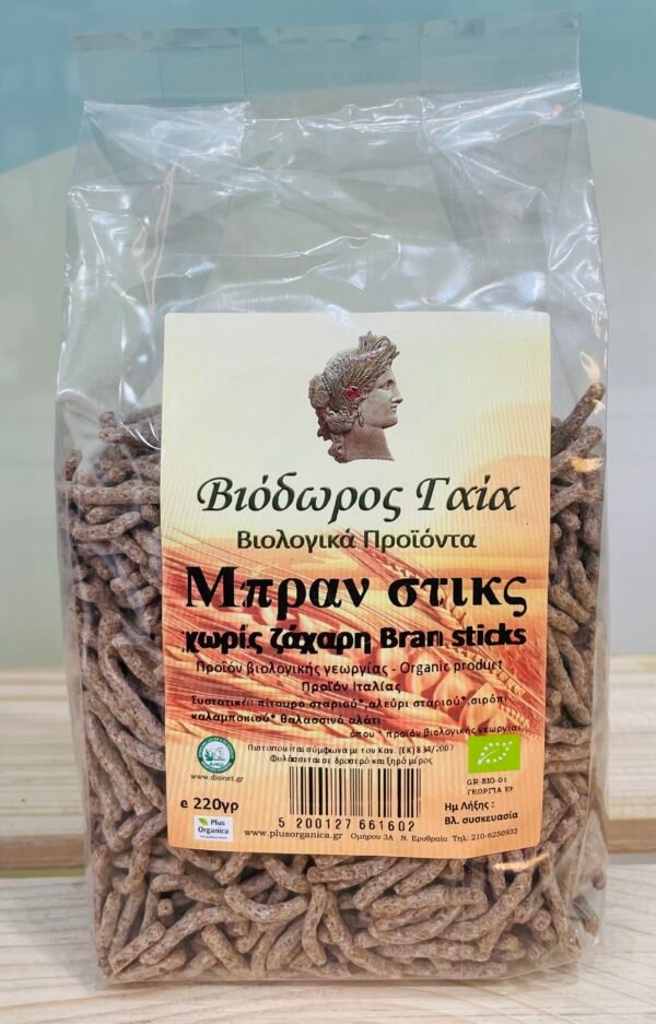 Bran Sticks χωρίς ζάχαρη Βιόδωρος Γαια 200γρ