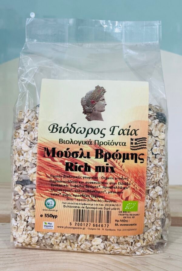 Muesli Βρώμης Rich mix Βιόδωρος Γαια 350γρ