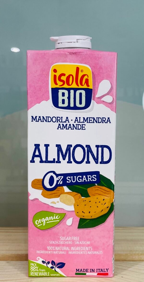 Ρόφημα αμυγδάλου 0% ζάχαρη Isola bio 1lt