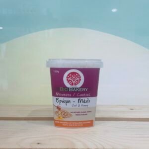 Βιολογικά μπισκότα βρώμη-μέλι Χ/ΖΑΧΑΡΗ-VEGAN 150GR
