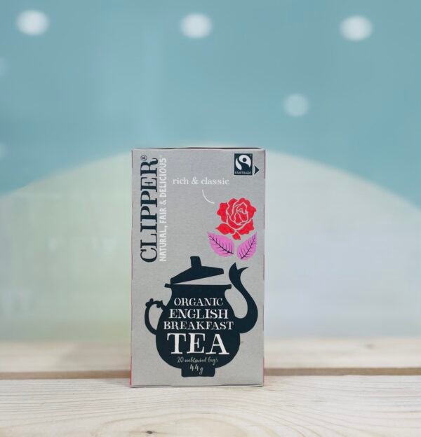 Βιολογικό μαύρο τσαϊ ENGLISH BREAKFAST CLIPPER 20bags